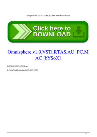 Omnisphere 2 Vst Mac For Sale